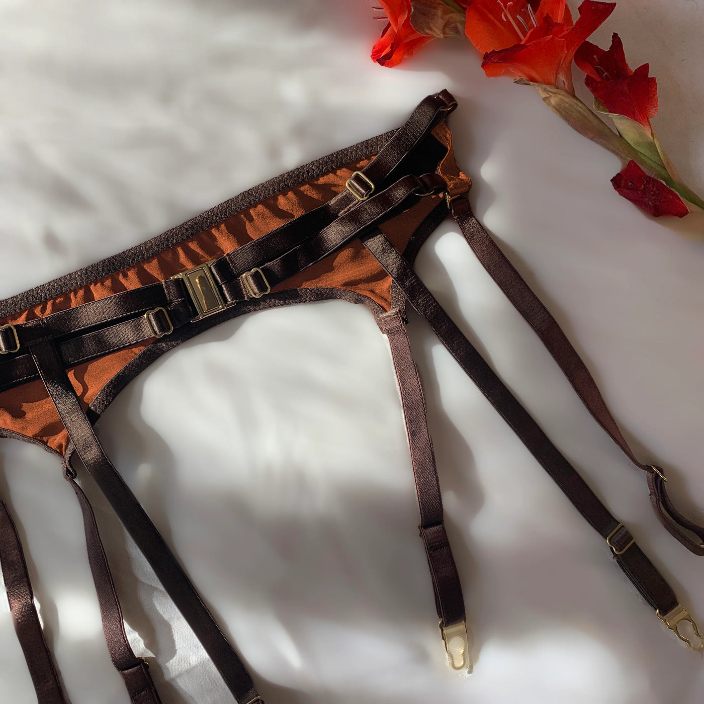 Mawu Copper Silk Suspender