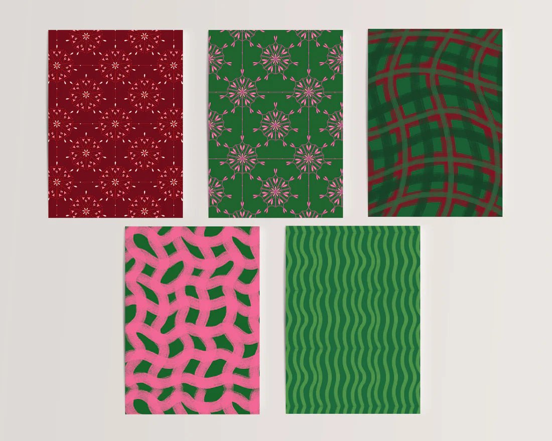 Festive Pattern Card Set