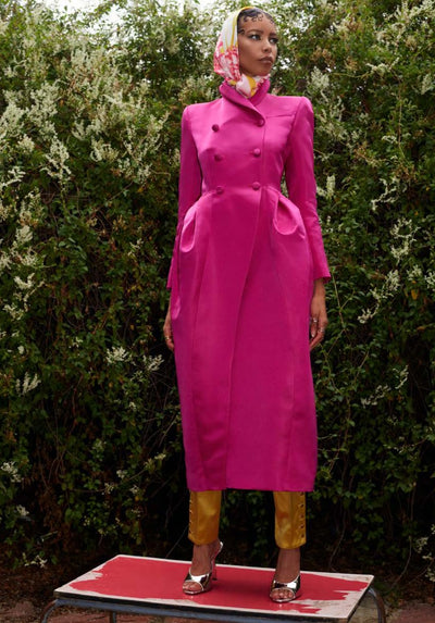 Bloom Coat in Fuchsia