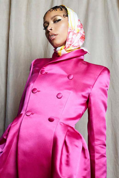 Bloom Coat in Fuchsia