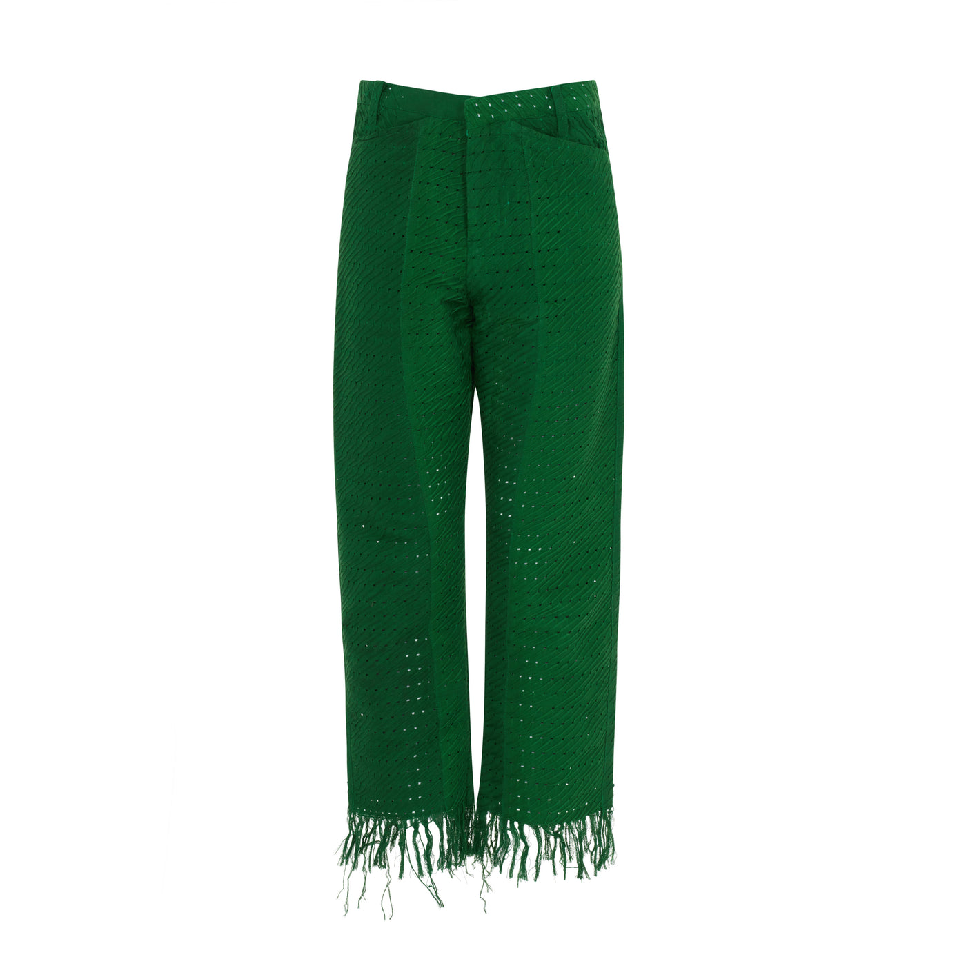 Aina Green Shredded Trousers