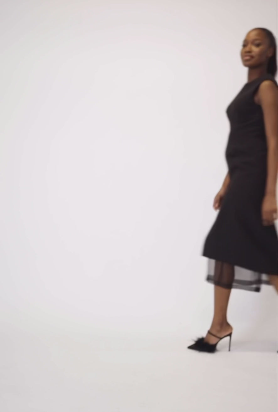 SEPHONE Sleeveless Midi Dress