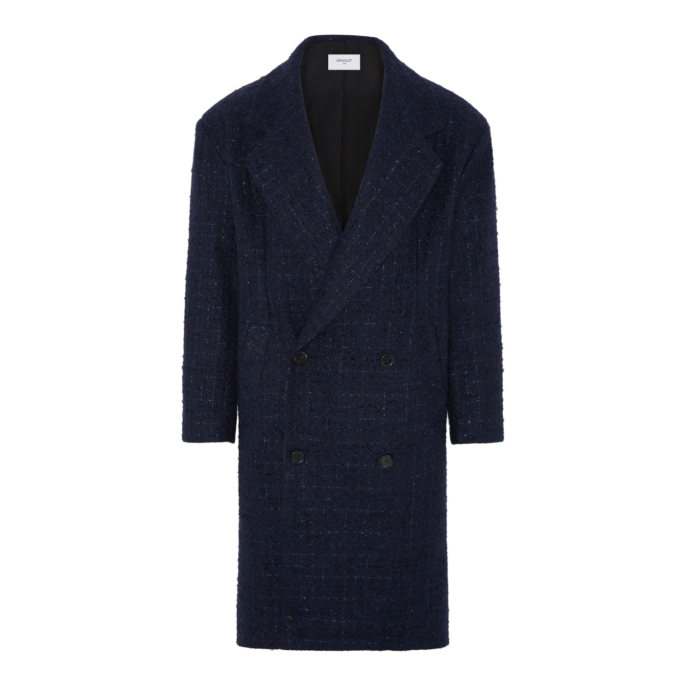 Harling Navy Sparkle Long Coat