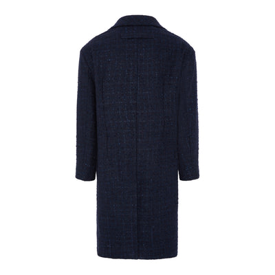 Harling Navy Sparkle Long Coat