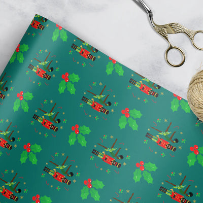 Christmas Nutcracker Gift Wrap